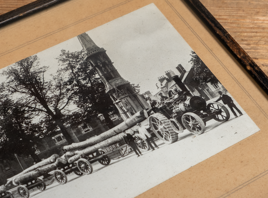 Antique Lumber Transport Photograph