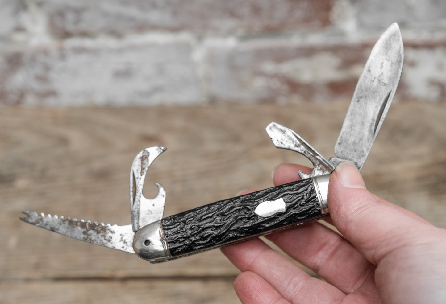 Folding Stag Pen Knife by 'Richards'