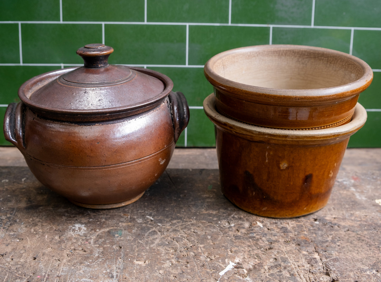 Lidded Stoneware Pot