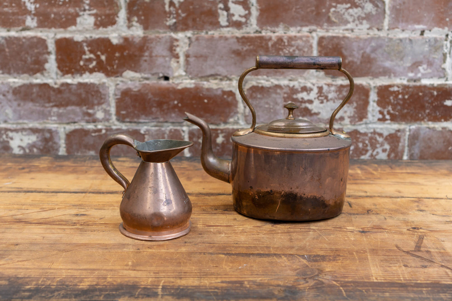 Copper Kettle and Jug