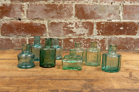 Victorian Glass Ink Pots