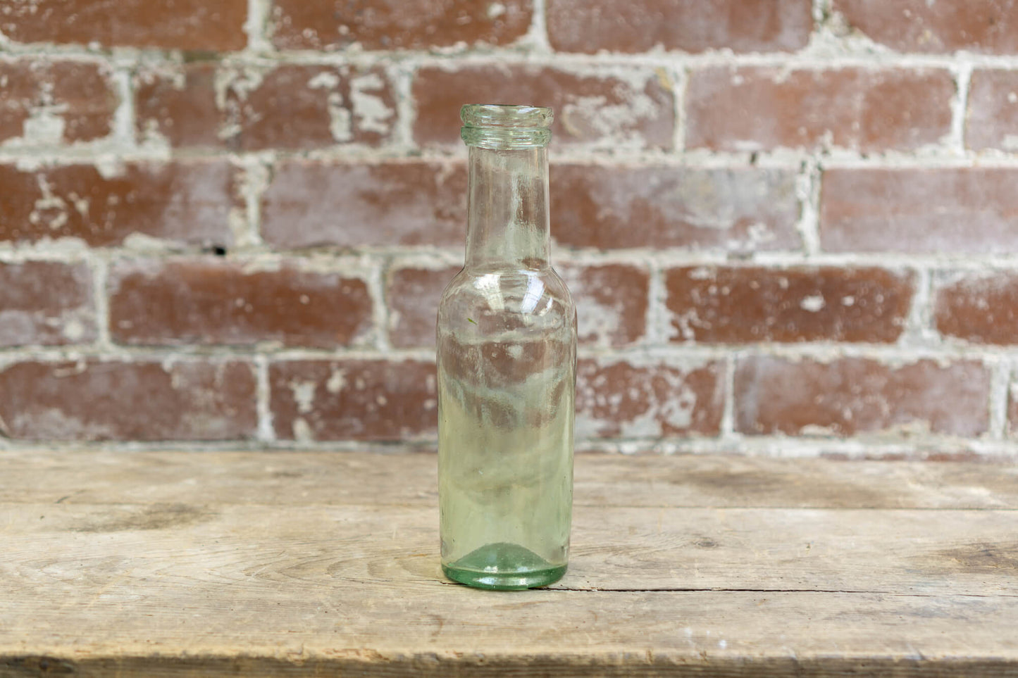 Tall Necked Glass Pickle Bottle