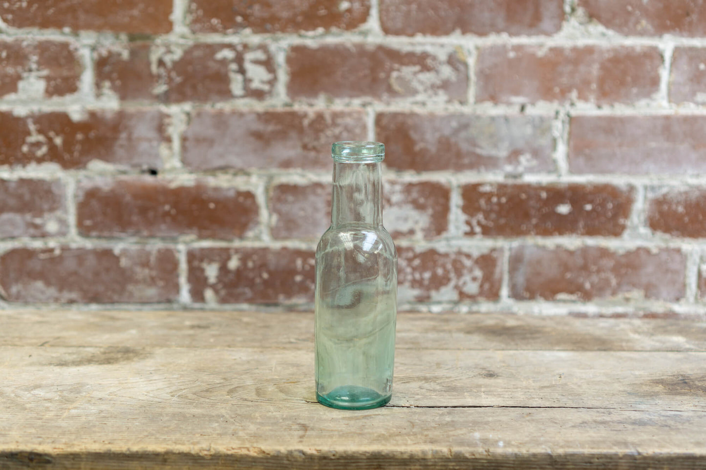 Tall Necked Glass Pickle Bottle